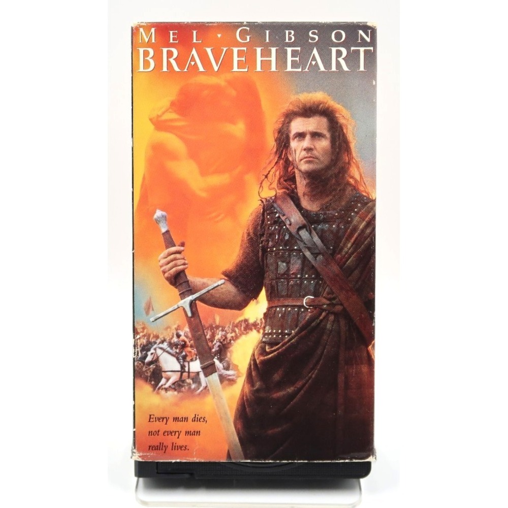 Braveheart VHS 2 tape 1995 Fullscreen Mel Gibson Sophie Marceau Patrick McGoohan